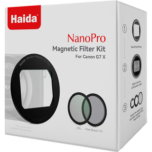 Haida NanoPro Magnetic Filter Kit for Canon PowerShot G7 X Mark III with DC-2 Adapter Ring (Black)
